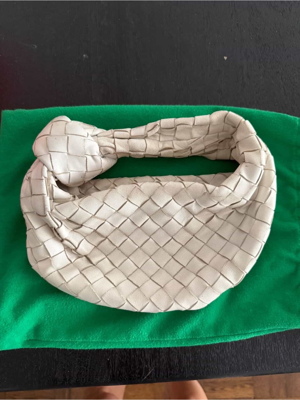 Bottega Veneta Jodie Mini in Chalk
